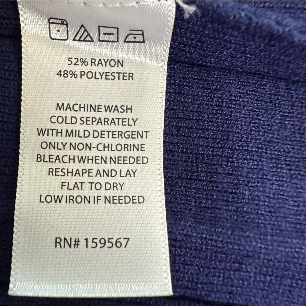 Willow & Wind Navy Blue Pleated Knit Skirt Size M - Preppy Tennis Style Mini NEW - Picture 12 of 12